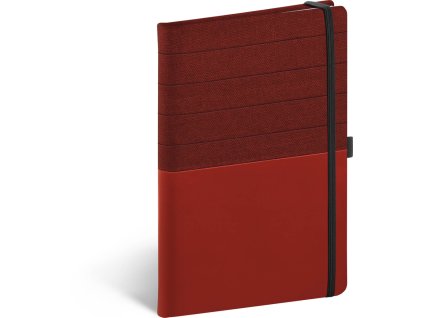 NOTIQUE Notes Skiver červenovínový, linkovaný, 13 x 21 cm