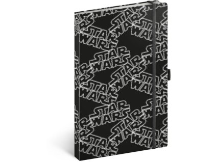 NOTIQUE Notes Star Wars Black linkovaný, 13 x 21 cm