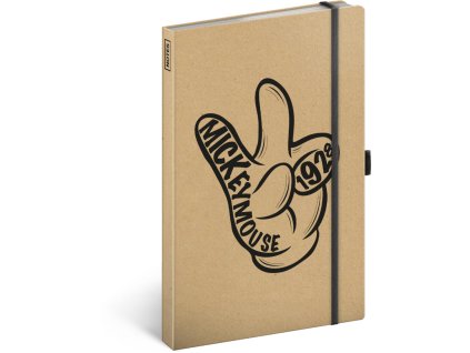 NOTIQUE Notes Mickey Craft linkovaný, 13 x 21 cm