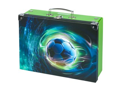 BAAGL Skládací školní kufřík Fotbal Míč s kováním