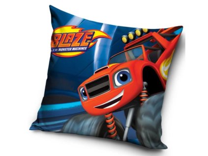 Dětský polštářek BLAZE rudý monster truck 40x40