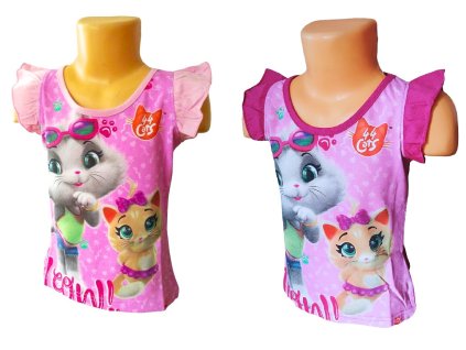 Dívčí letní tílko 44 KOČEK růžové