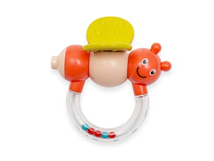 Dětské chrastítko Baby Mix včelka oranžová (Barva Oranžová)