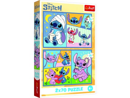 187545 trefl puzzle 2x70 se stitchem neni nuda