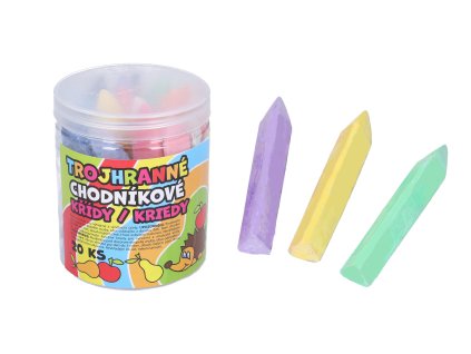 188076 kridy chodnikove barevne 20ks trojhranne