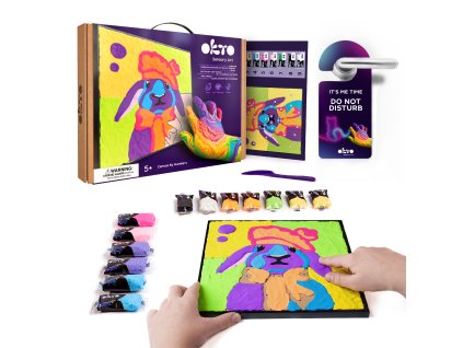 188469 okto zajicek vytvarna sada malovani na platno 30x30 cm