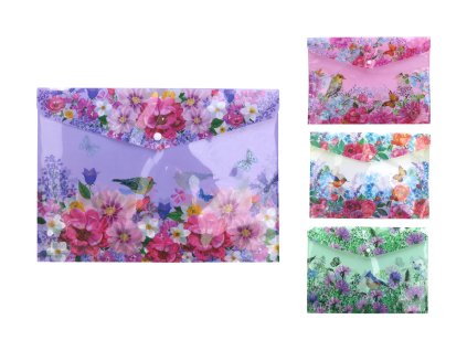 188451 slozka s drukem 35x25 cm kviti