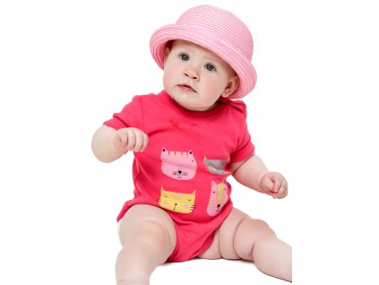 Dívčí body Cats - fuchsie - velikost 92