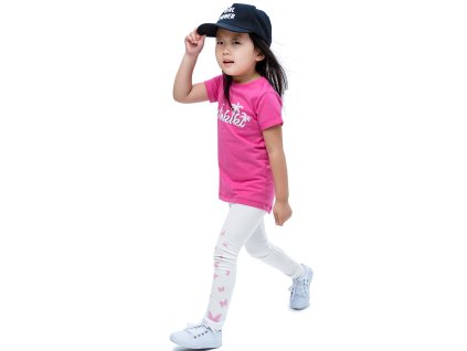 Dívčí legginy Butterfly - bílá - velikost 122