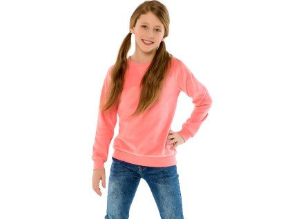 Dívčí mikina Velur - růžová - velikost 164