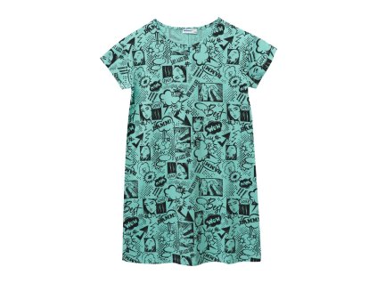 Dívčí noční košile Comics - tyrkysová - velikost 164