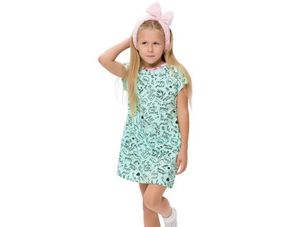 Dívčí noční košile Good Mood - mátová - velikost 152