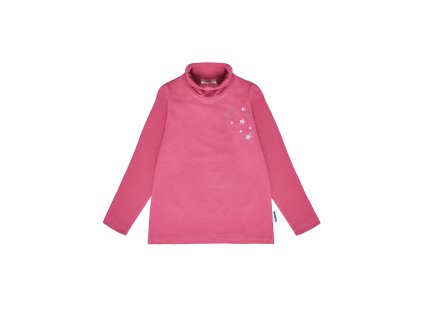 Dívčí rolák Star - růžová - velikost 122