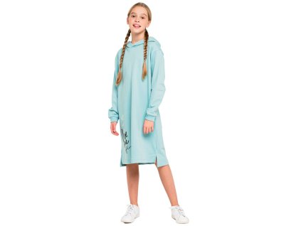 Dívčí šaty Love - tyrkysová - velikost 152