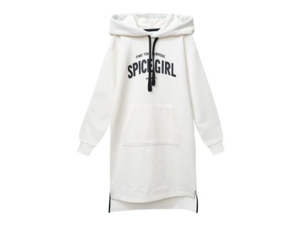 Dívčí šaty Spice Girl - Mléčně bílá - velikost 164