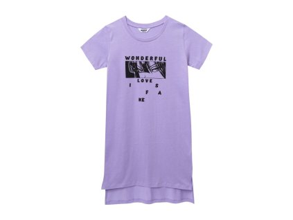 Dívčí šaty Wonderful - liliová - velikost 164