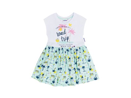 Dívčí šaty World Tour - mátová - velikost 122