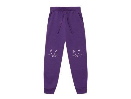 Dívčí tepláky 2 Cats - fialová - velikost 122