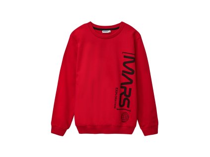 Chlapecká mikina MARS - červená - velikost 152