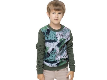 Chlapecká mikina Nature - khaki - velikost 152