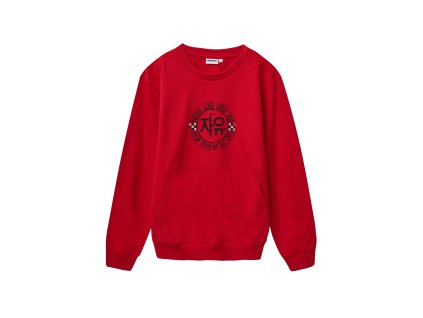 Chlapecká mikina Nobody - červená - velikost 152