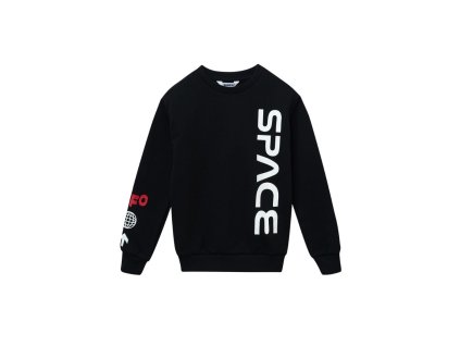 Chlapecká mikina Space - Černá - velikost 170