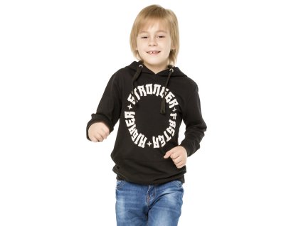 Chlapecká mikina Sport - černá - velikost 164