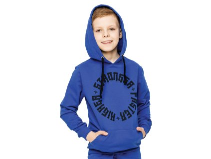 Chlapecká mikina Sport - modrá - velikost 158