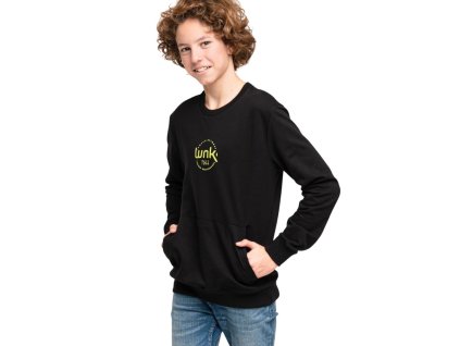 Chlapecká mikina WNK - černá - velikost 164