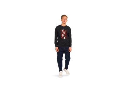 Chlapecká mikina Yeha - černá - velikost 164