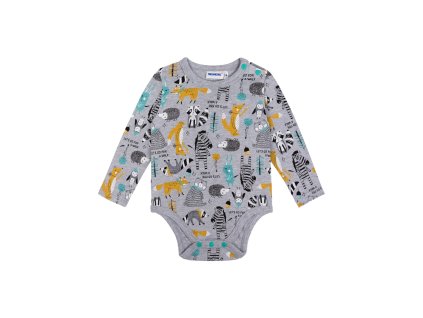 Chlapecké body Forest - šedý melanž - velikost 86