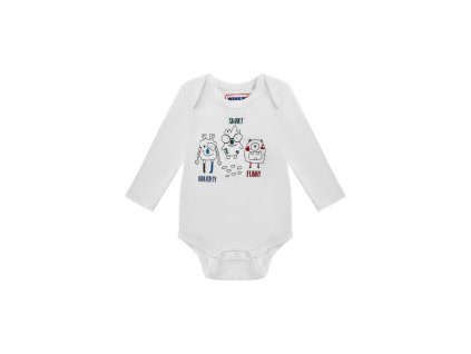 Chlapecké body s tepláčkami TRIO - bílá/černá - velikost 92