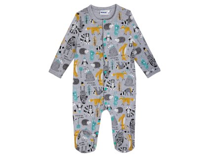 Chlapecké dupačky Forest - šedý melanž - velikost 86