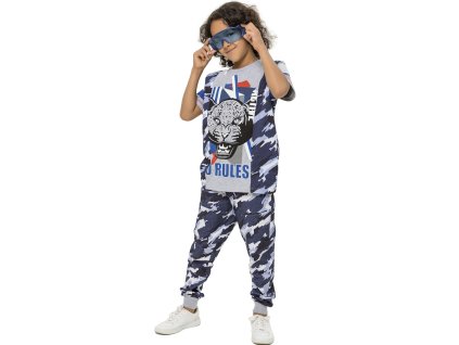 Chlapecké tepláky Extreme No Rules - kobaltová - velikost 164