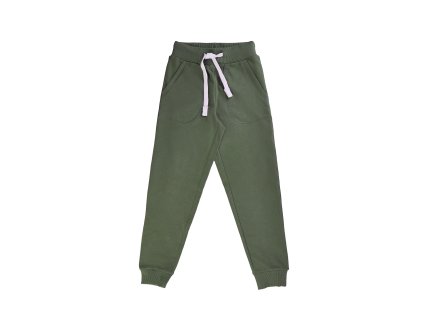 Chlapecké tepláky Street Style - khaki - velikost 152