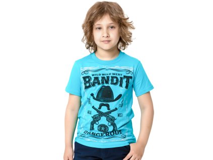 Chlapecké tričko Bandit - tyrkysová - velikost 152