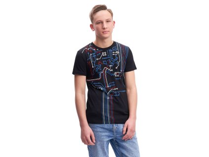 Chlapecké tričko Micro - černá - velikost 170