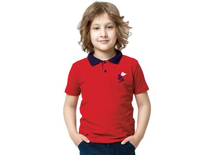 Chlapecké tričko Motoclub - červená - velikost 152