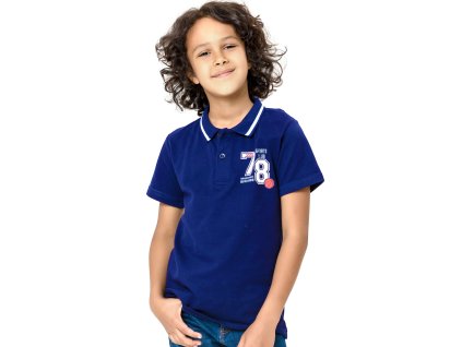 Chlapecké tričko Polo 78 - navy - velikost 164
