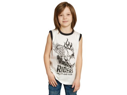 Chlapecké tričko Riders - bílá - velikost 152