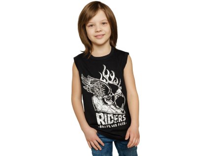 Chlapecké tričko Riders - černá - velikost 152