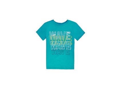 Chlapecké tričko Wave - tyrkysová - velikost 152