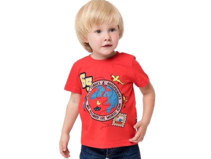 Chlapecké tričko World Tour - červená - velikost 122