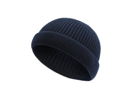Pánská pletená čepice - 0944 - tmavě modrá - pro obvod hlavy 59 cm