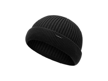 Pánská pletená čepice - 1482 - černá - pro obvod hlavy 59 cm