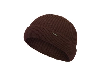 Pánská pletená čepice - 1482 - hnědá - pro obvod hlavy 59 cm