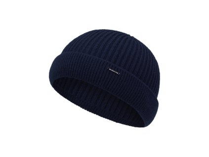 Pánská pletená čepice - 1482 - tmavě modrá - pro obvod hlavy 59 cm