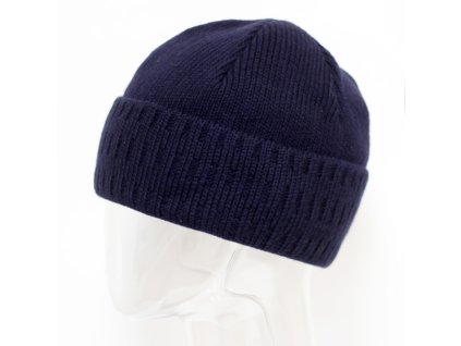 Pánská pletená čepice - 6233 - tmavě modrá - pro obvod hlavy 63 cm