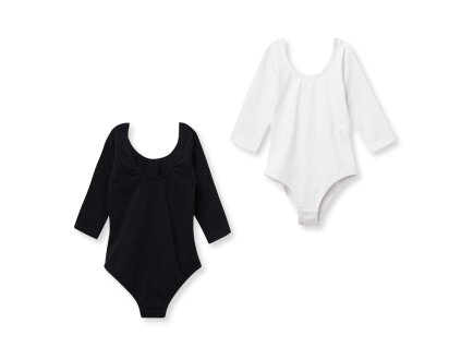 SET - 2ks - gymnastický dres s dlouhým rukávem - více barev - velikost 164