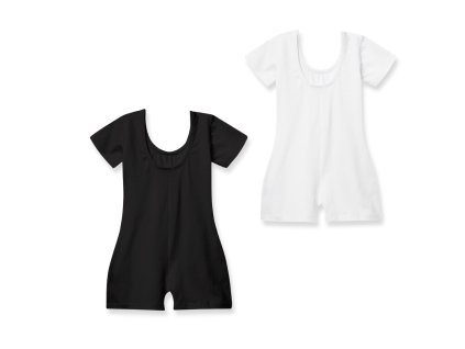 SET - 2ks - gymnastický dres s krátkým rukávem - více barev - velikost 140